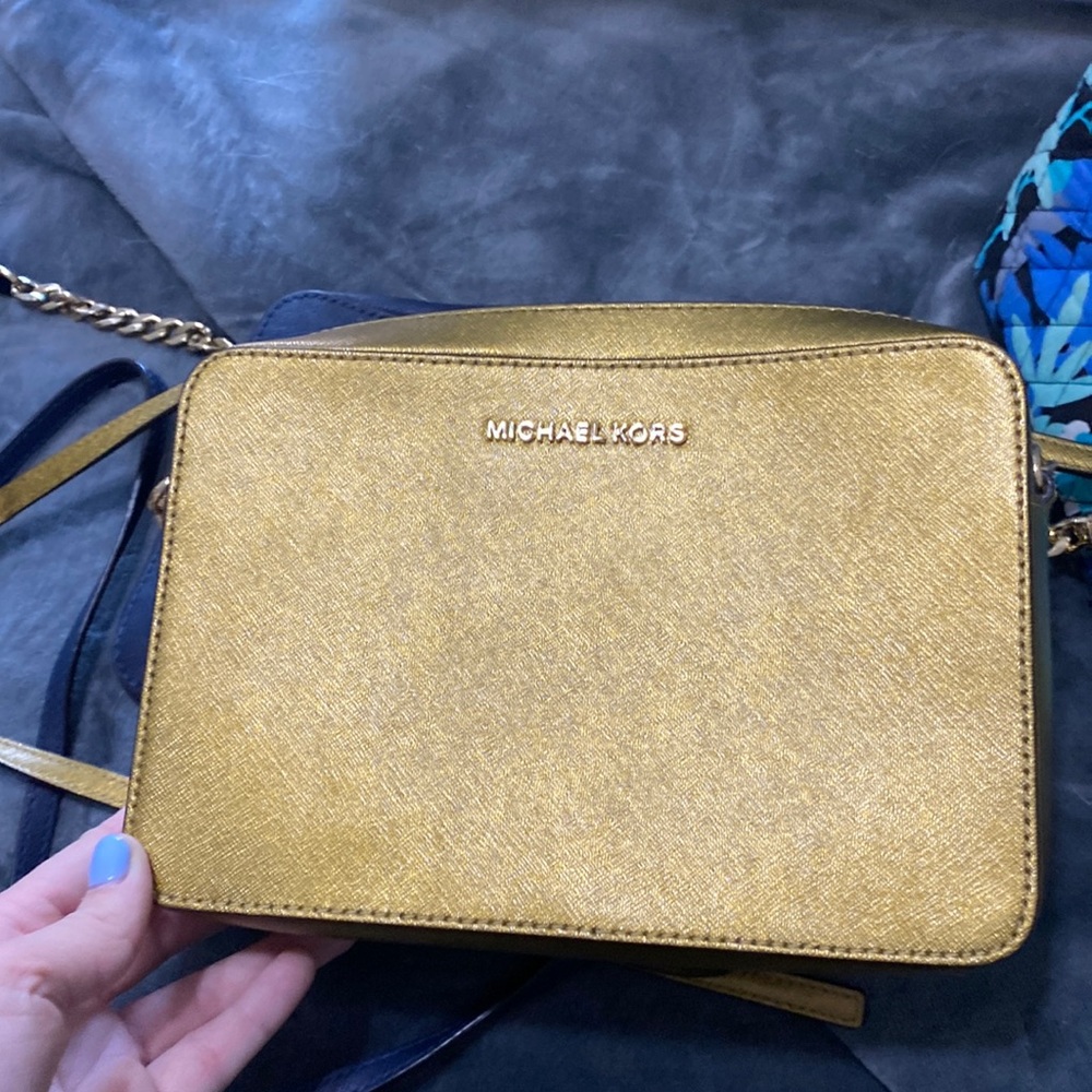 Michael Kors Gold Crossbody